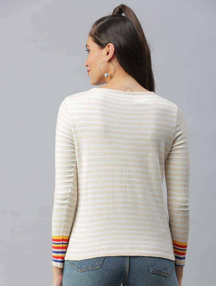 women's straight round neck top - 18392127 -  Standard Image - 3