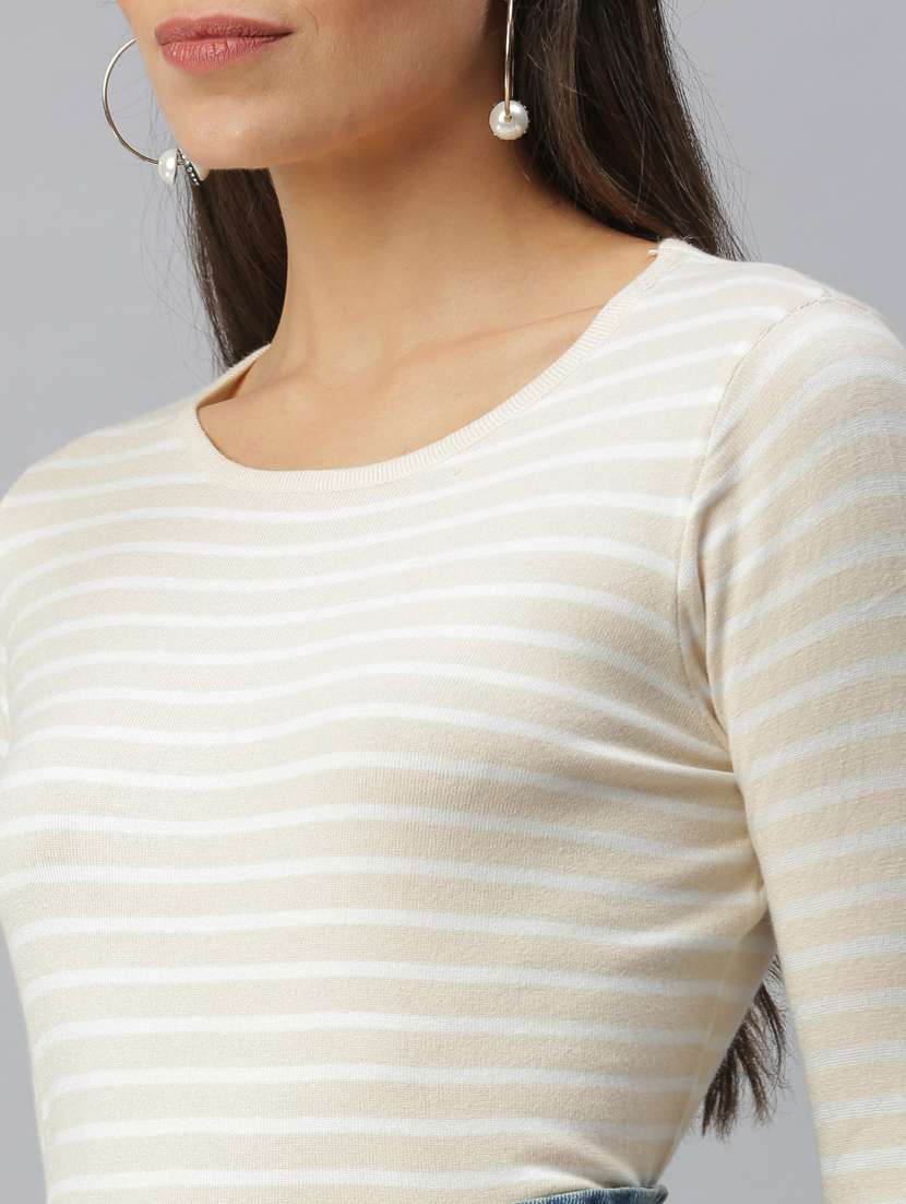 women's straight round neck top - 18392127 -  Standard Image - 5
