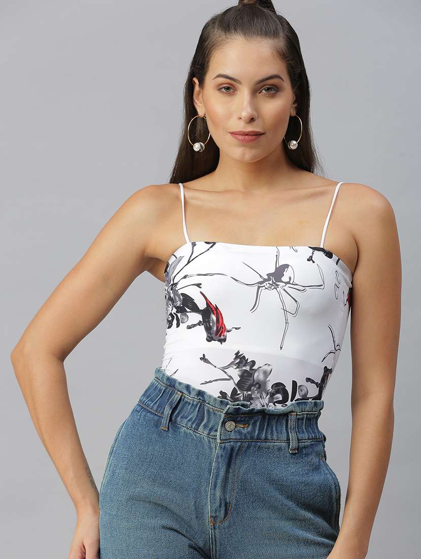 women's straight shoulder strap top - 18392204 - Zoom Image - 0