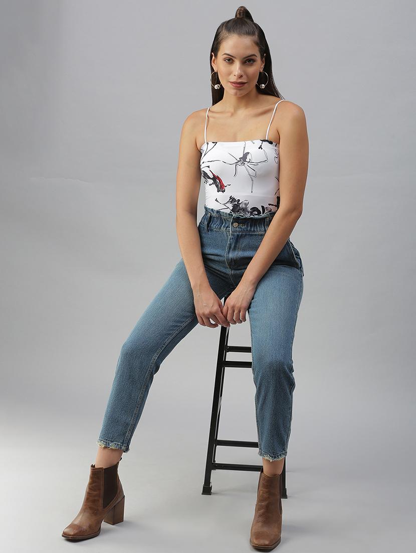 women's straight shoulder strap top - 18392204 - Standard Image - 3