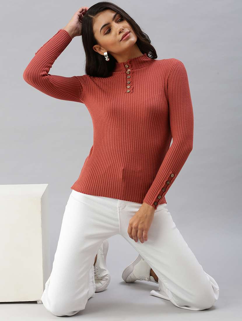women's straight high neck top - 18392245 -  Standard Image - 3