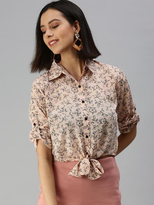 women's crop collared top - 18392304 -  Standard Image - 0