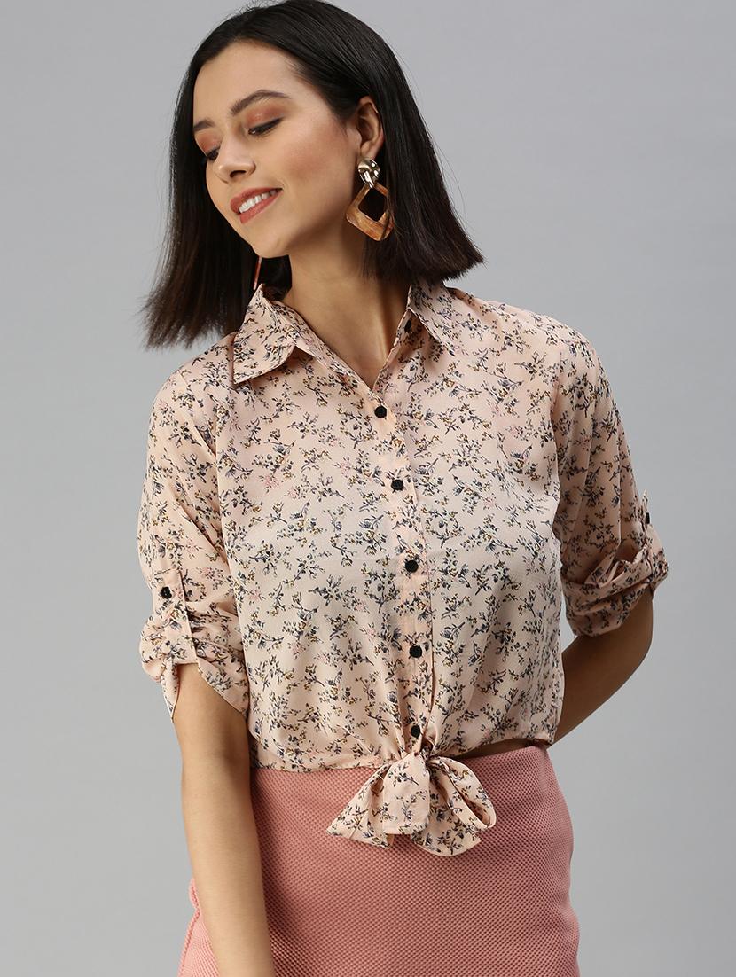 women's crop collared top - 18392304 -  Zoom Image - 0