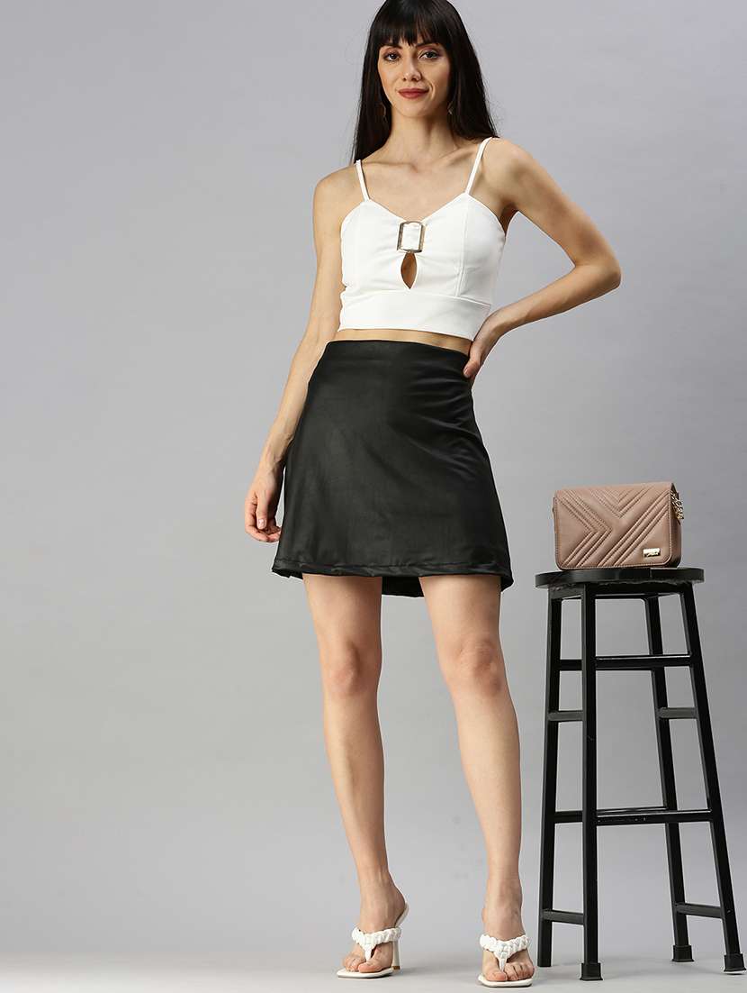 women's crop shoulder strap top - 18392309 -  Standard Image - 3