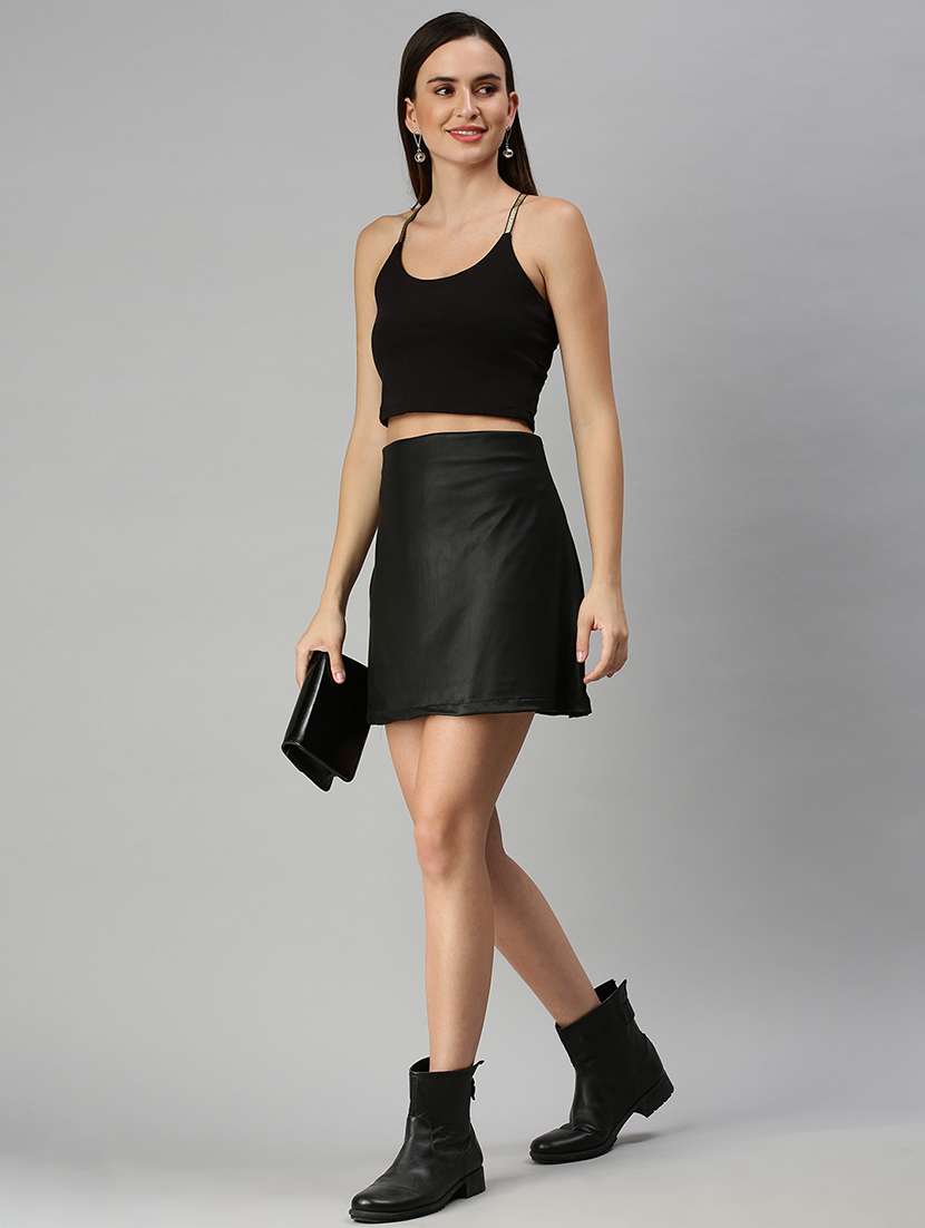 women's crop shoulder strap top - 18392330 -  Standard Image - 3