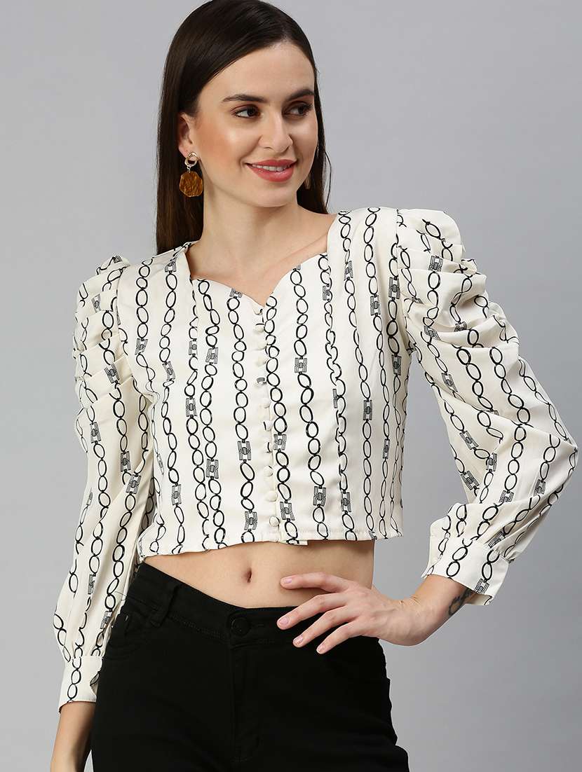 women's blouson sweetheart neck top - 18392355 -  Zoom Image - 0