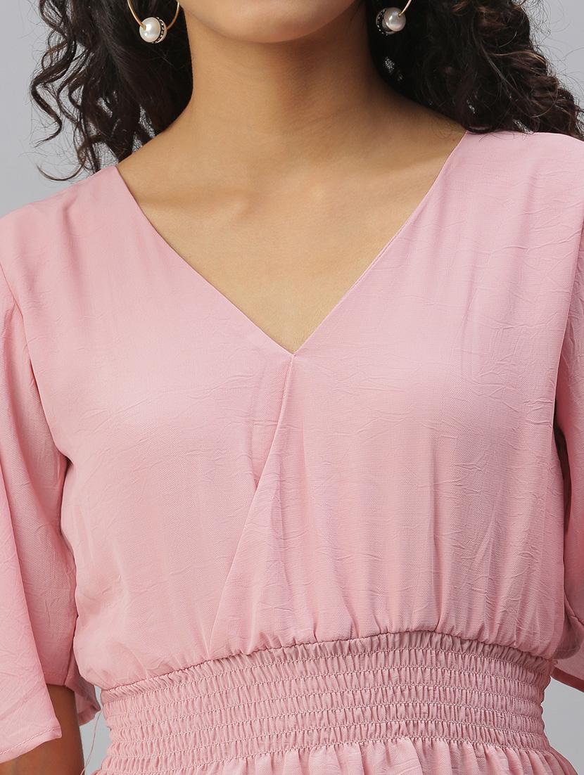 women's peplum v neck top - 18392374 - Standard Image - 5