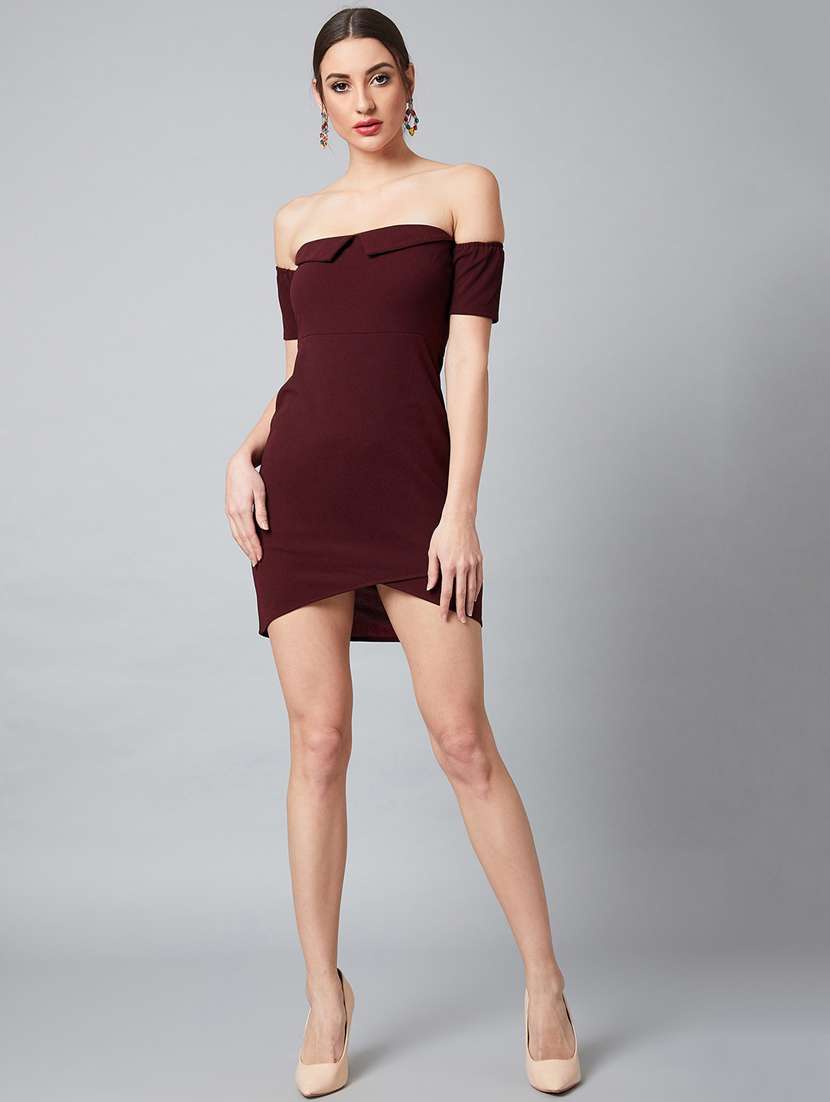 women's bodycon solid dress - 18392605 -  Standard Image - 3