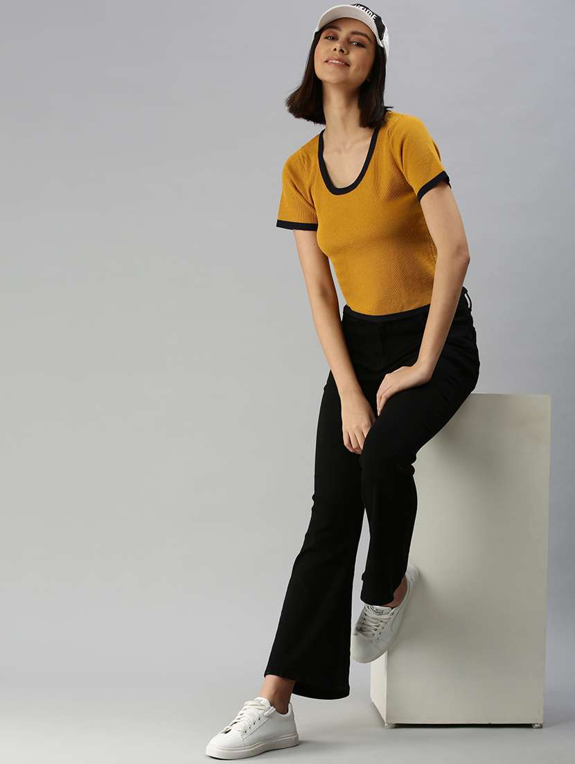 women's straight scoop neck top - 18392642 -  Standard Image - 3