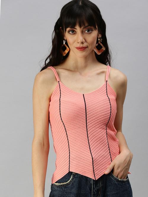 cami neck striped top  - 18392665 -  Standard Image - 0