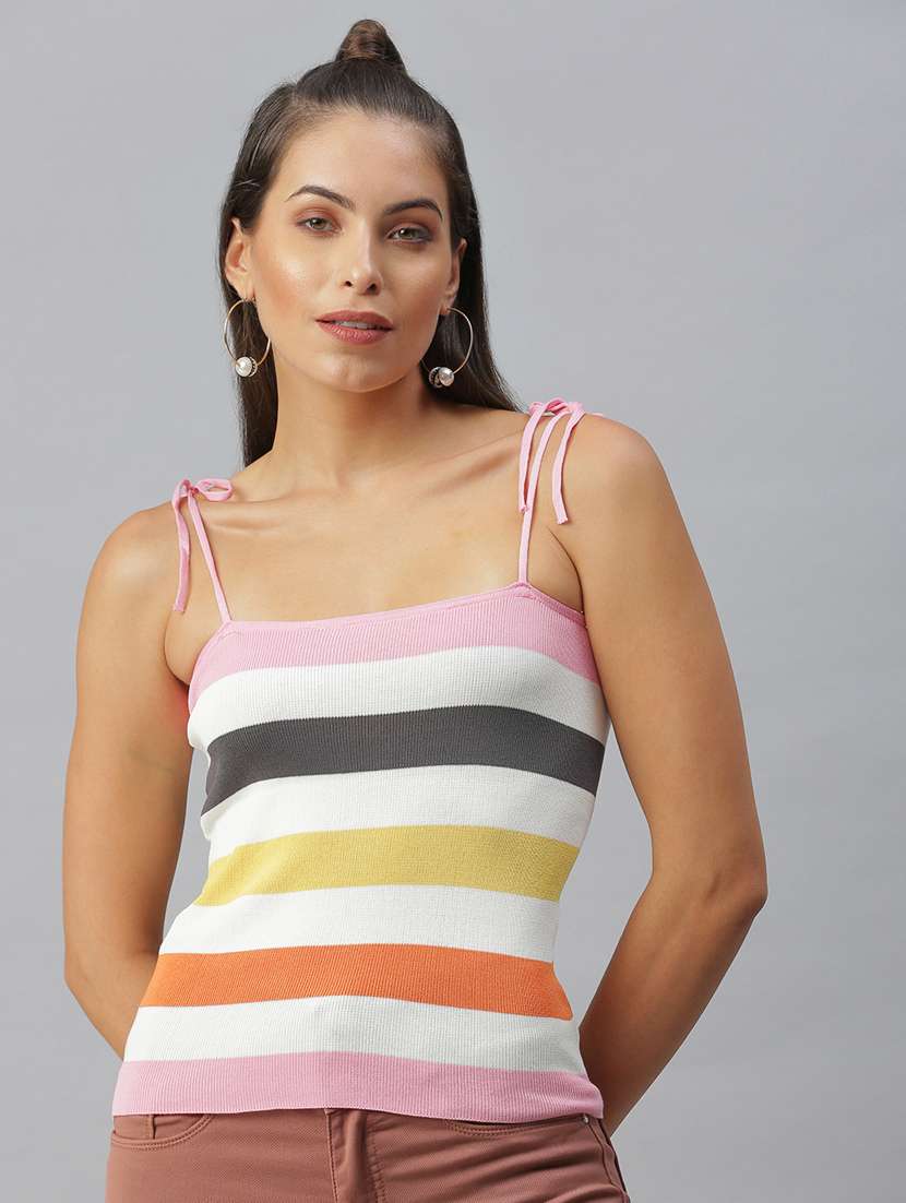 women's straight shoulder strap top - 18392668 -  Zoom Image - 0