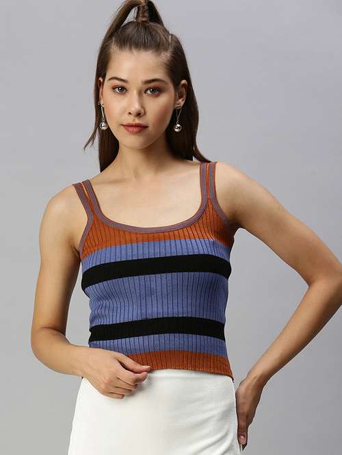 women's straight shoulder strap top - 18392670 -  Standard Image - 0