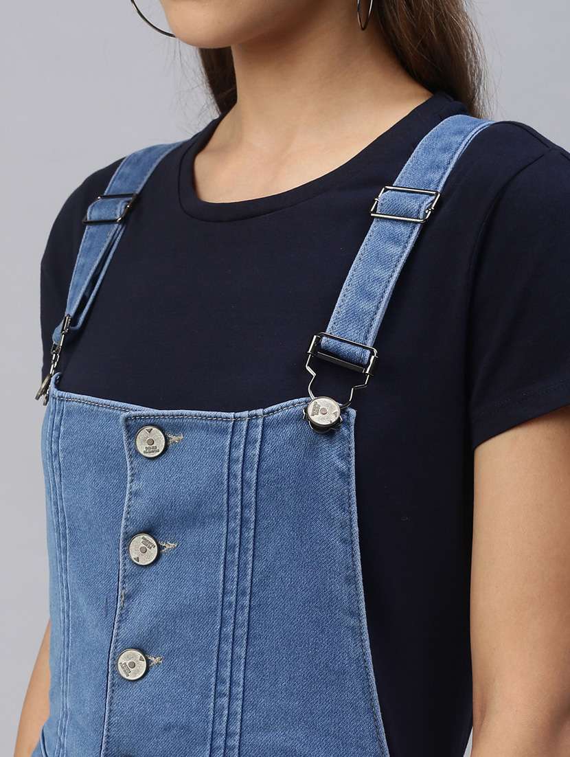 blue cotton dungaree jumpsuit - 18392917 -  Standard Image - 5