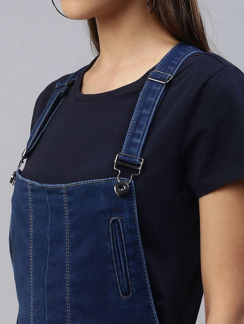 blue cotton dungaree jumpsuit - 18392918 -  Standard Image - 5