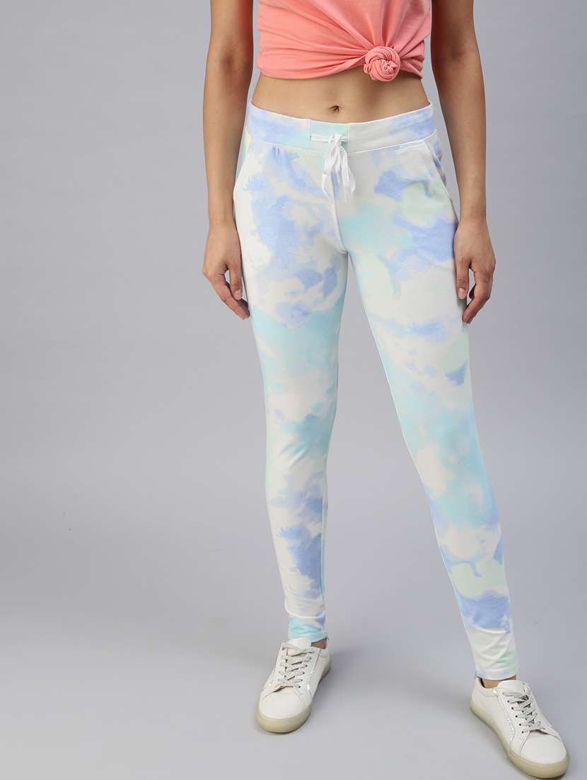 multi colored printed track pant