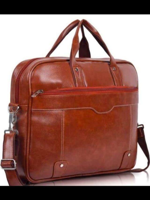 leather good quality laptop bag - 18392956 - Zoom Image - 0