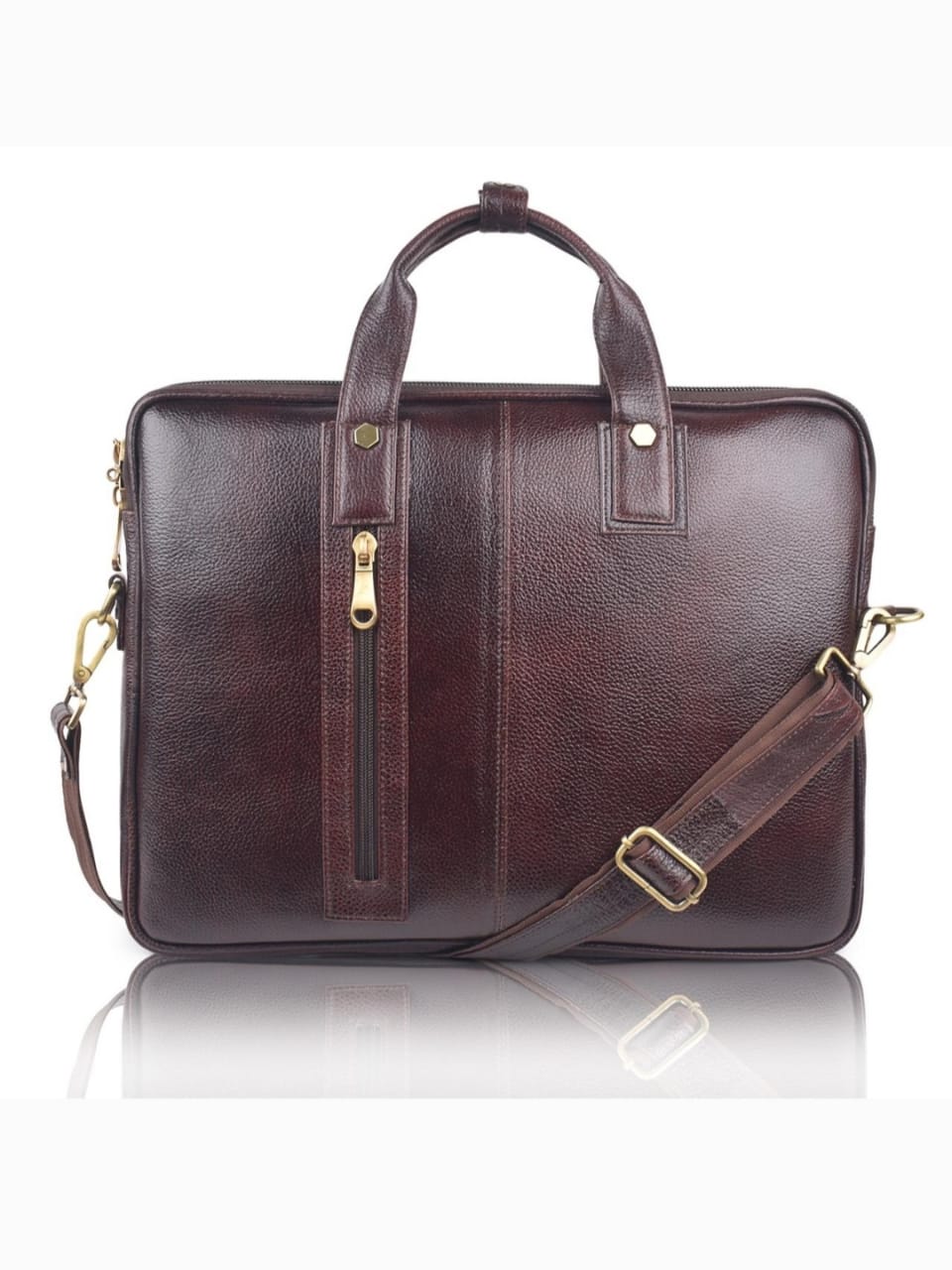 leather good quality laptop bag - 18392959 - Zoom Image - 0