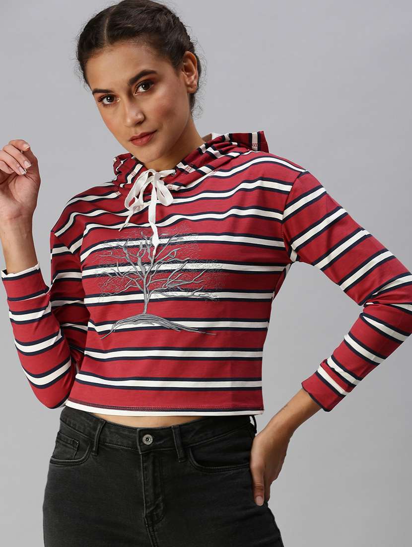 women's striped sweatshirt - 18392976 -  Zoom Image - 0