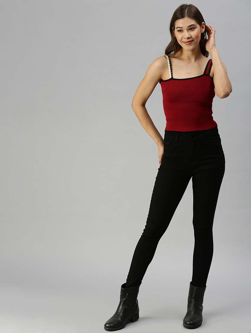 cami neck solid regular top  - 18393029 -  Standard Image - 3