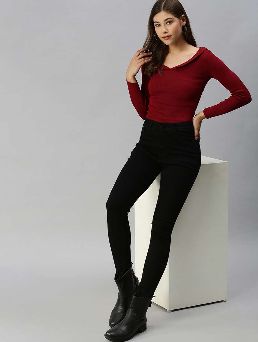 peter pan neck solid top  - 18393036 -  Standard Image - 3