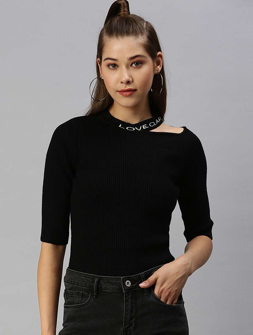 choker neck solid top 