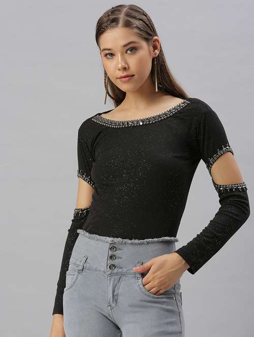 boat neck solid regular top  - 18393069 -  Standard Image - 0