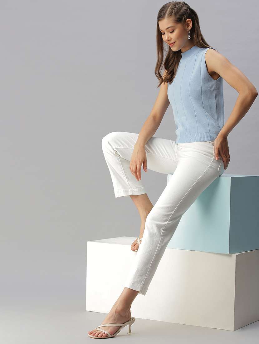 sleeveless solid regular top - 18393084 -  Standard Image - 3