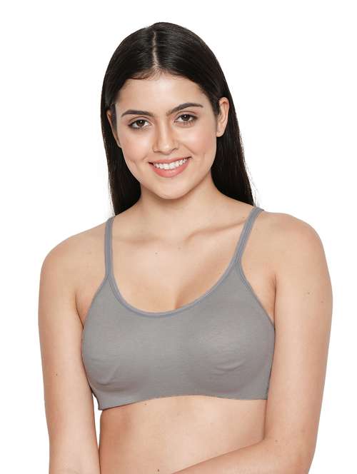 grey solid t-shirt bra - 18393128 -  Standard Image - 0