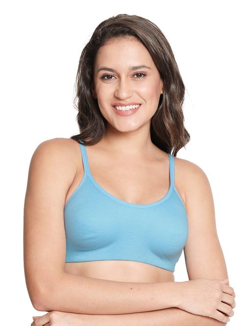 blue solid t-shirt bra - 18393129 - Standard Image - 0