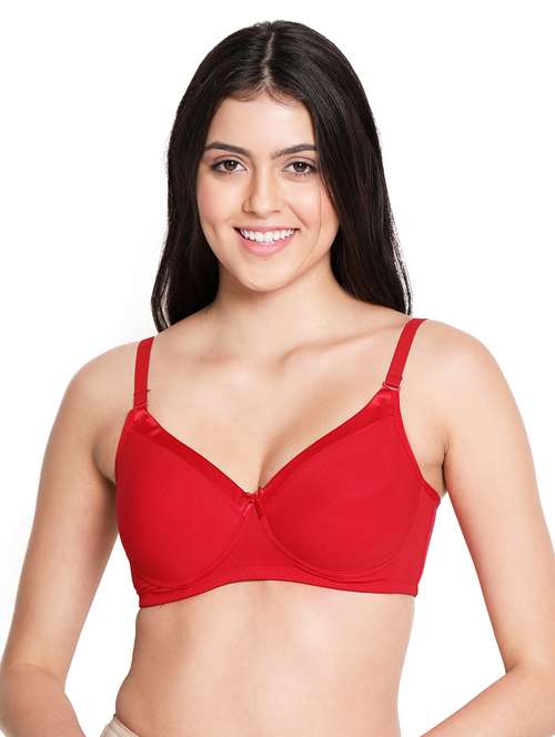 red solid t-shirt bra - 18393148 -  Standard Image - 0