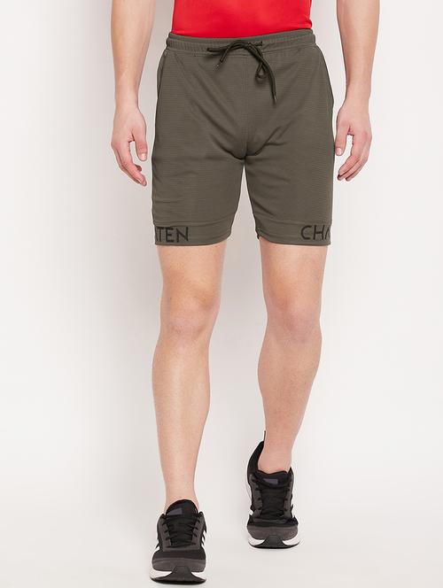 olive-green solid short - 18393174 -  Standard Image - 0