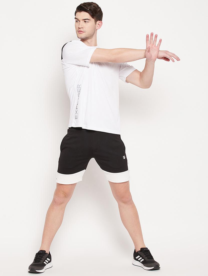 black color-blocked short - 18393178 - Standard Image - 3