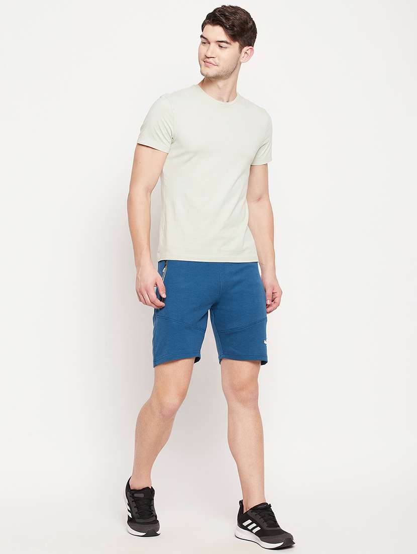 blue solid short - 18393180 -  Standard Image - 3