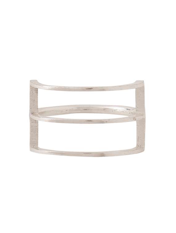 silver brass finger  ring