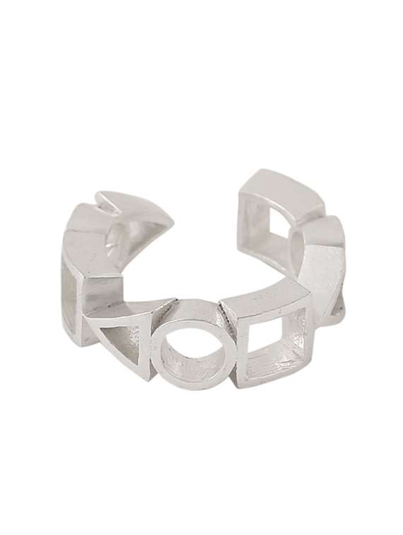 silver brass finger  ring