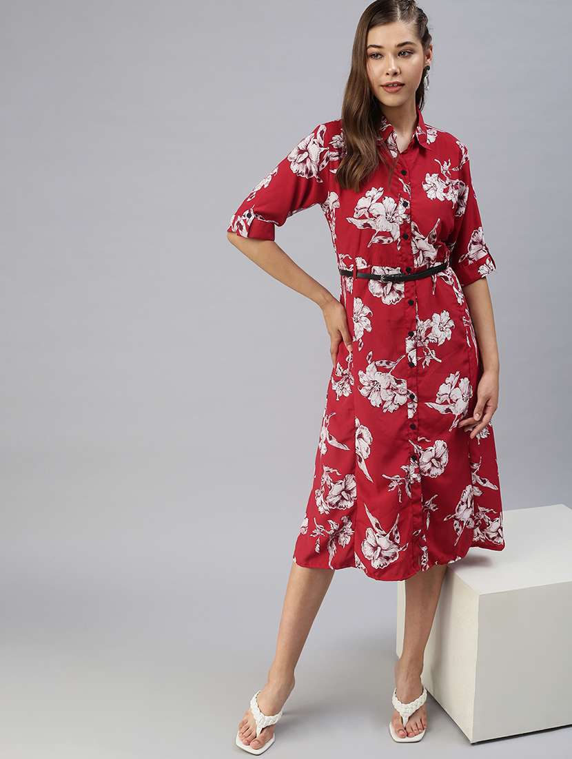 women's shirt floral dress - 18393318 -  Standard Image - 3