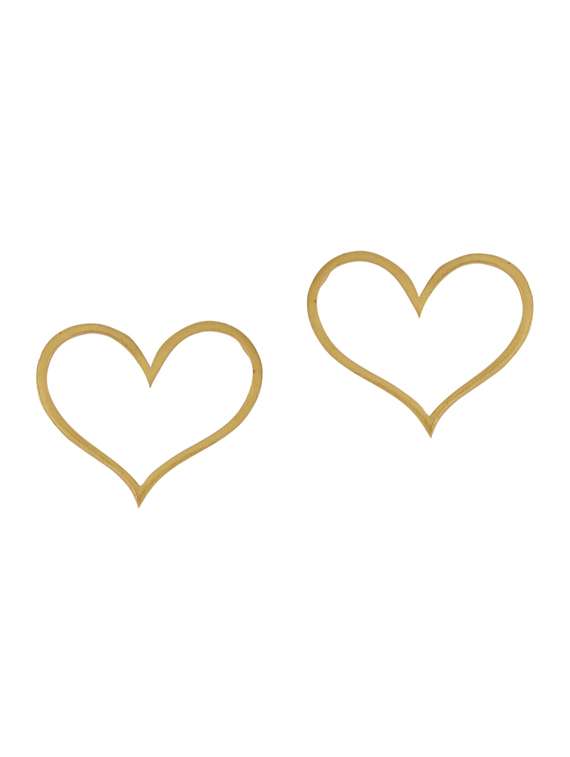 gold brass studs earring