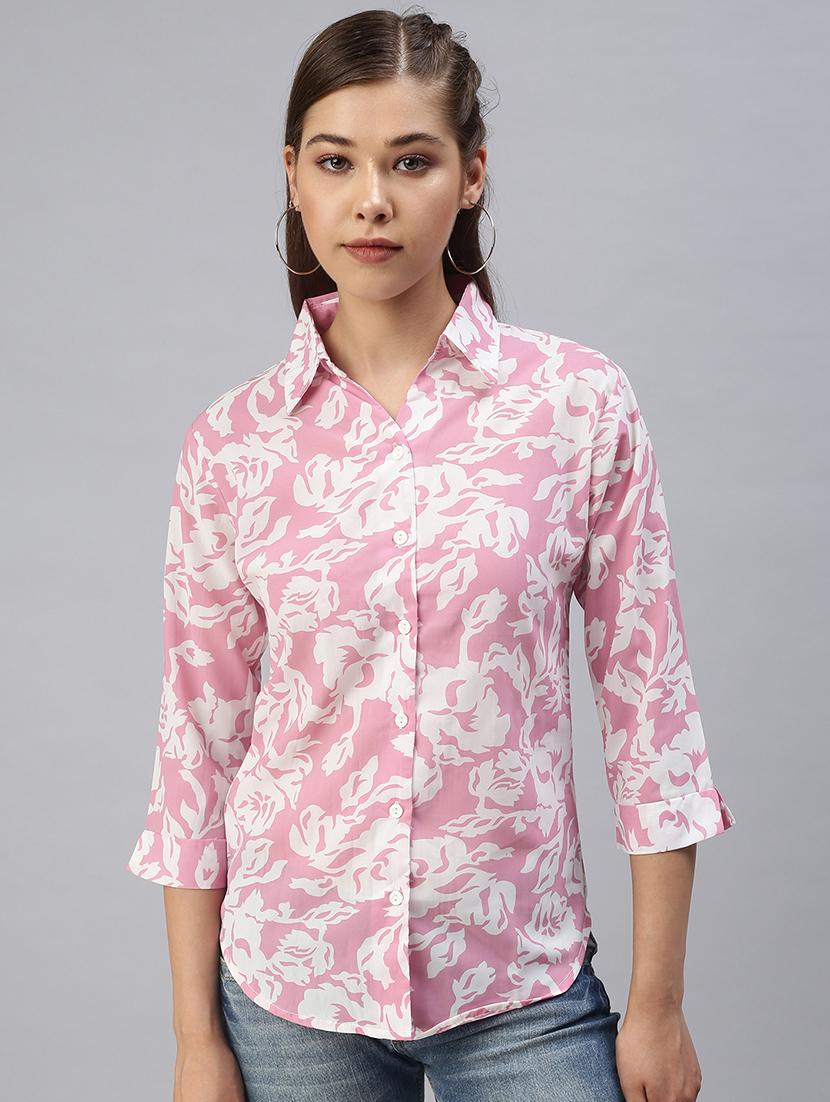 long sleeved printed regular shirt - 18393463 - Zoom Image - 0