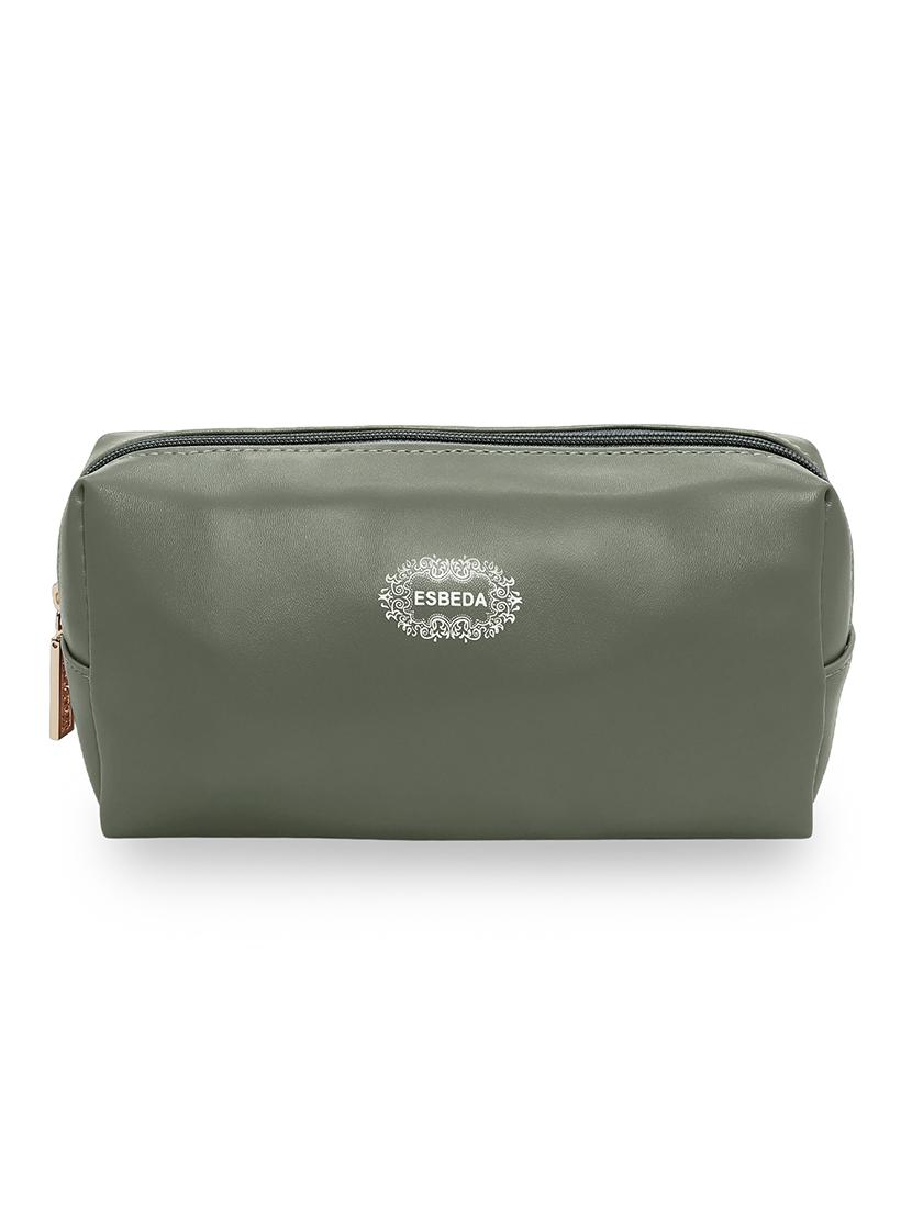 olive solid regular pouch - 18393659 - Zoom Image - 0