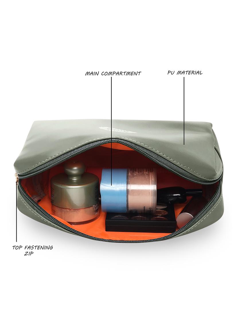 olive solid regular pouch - 18393659 - Standard Image - 3