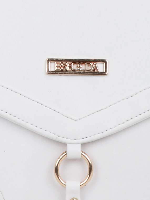 white leatherette (pu) sling bag - 18393696 -  Standard Image - 3