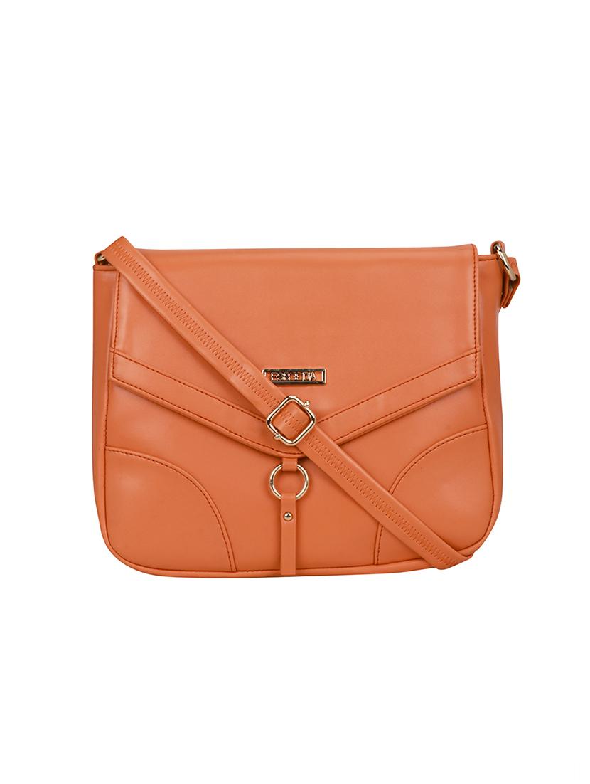 orange solid regular sling bag - 18393697 - Zoom Image - 0