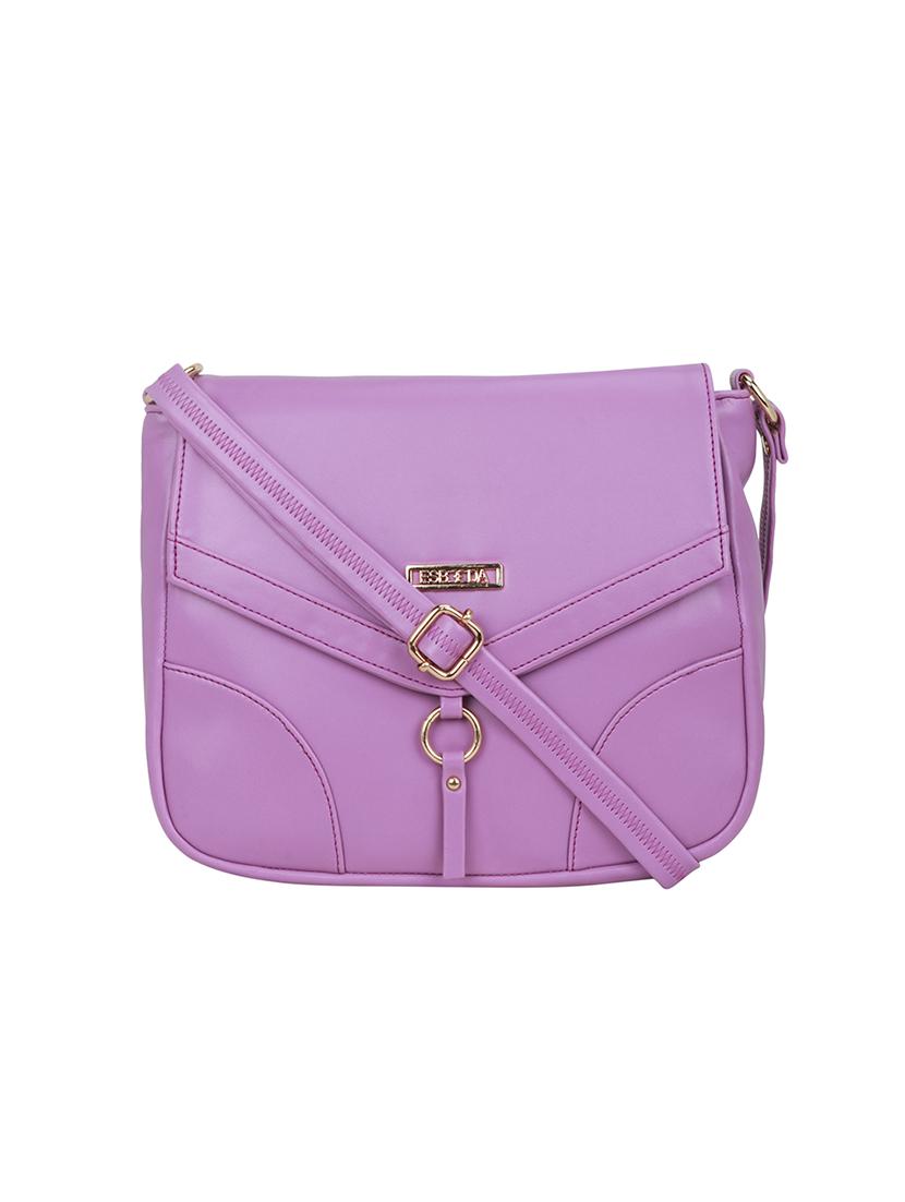 purple leatherette (pu) sling bag - 18393701 -  Zoom Image - 0