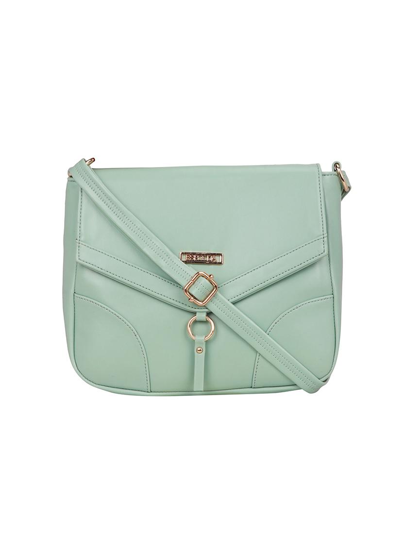 green solid regular sling bag - 18393705 -  Zoom Image - 0