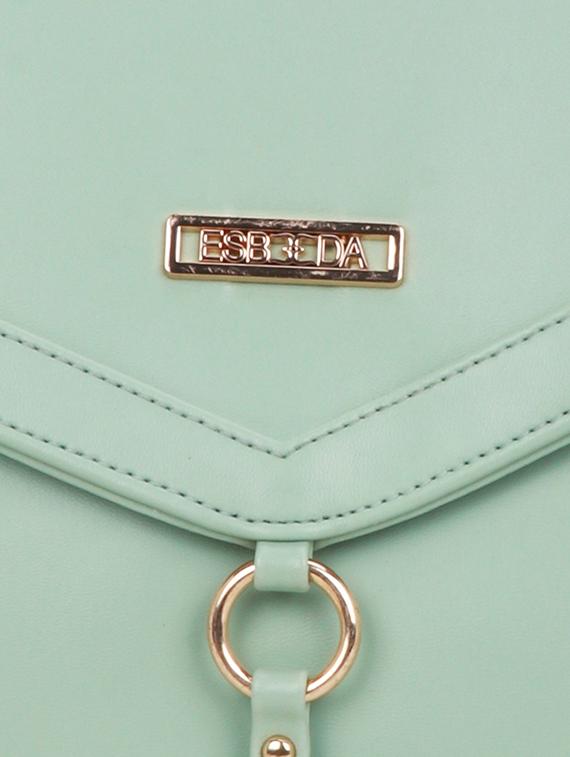 green solid regular sling bag - 18393705 - Standard Image - 3