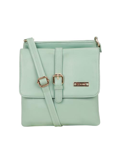 green solid regular sling bag - 18393706 -  Standard Image - 0