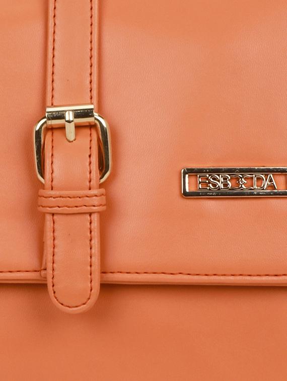 orange solid regular sling bag - 18393707 - Standard Image - 3
