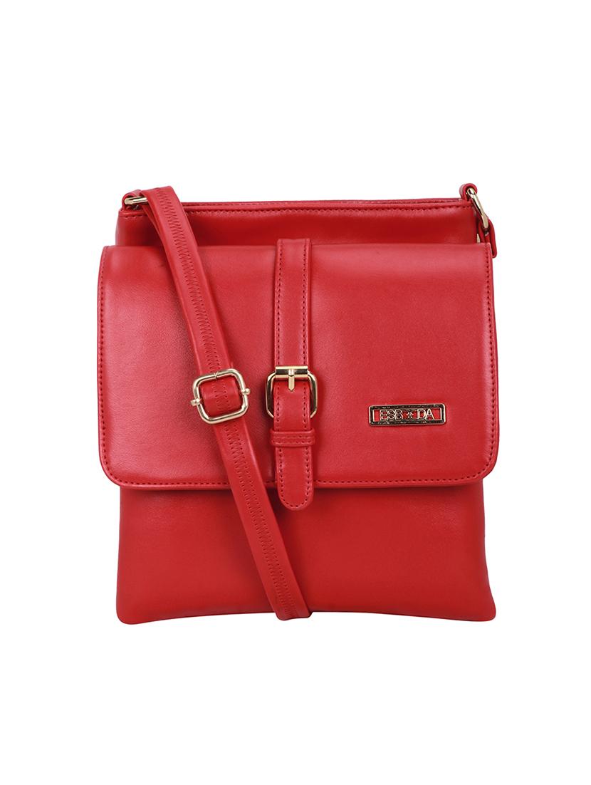 red solid regular sling bag - 18393713 - Zoom Image - 0