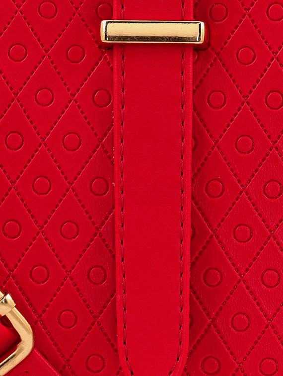 red textured regular sling bag - 18393716 - Standard Image - 3