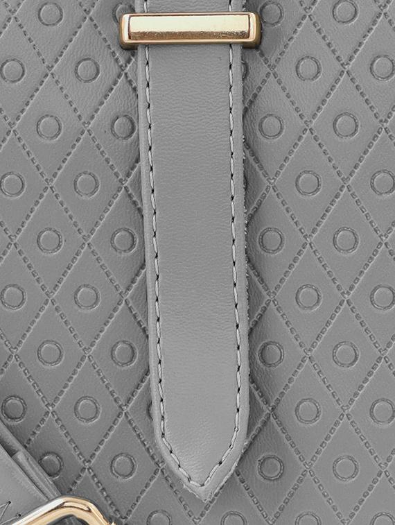 grey textured regular sling bag - 18393725 - Standard Image - 3